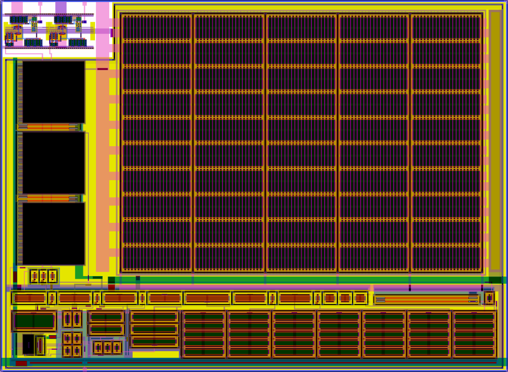 Analog IP block layout example